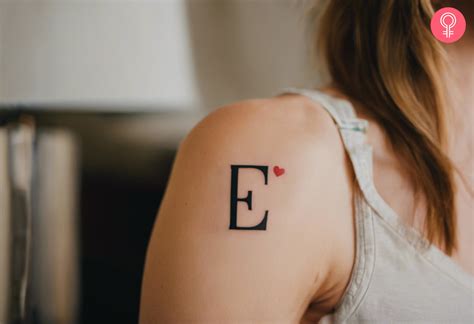 8 Captivating Letter E Tattoos With Meanings